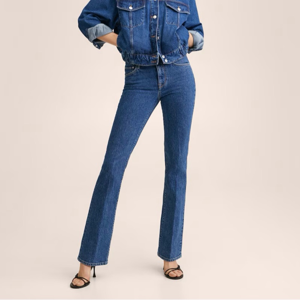 NWT MANGO Skinny Flared Jeans SZ 6